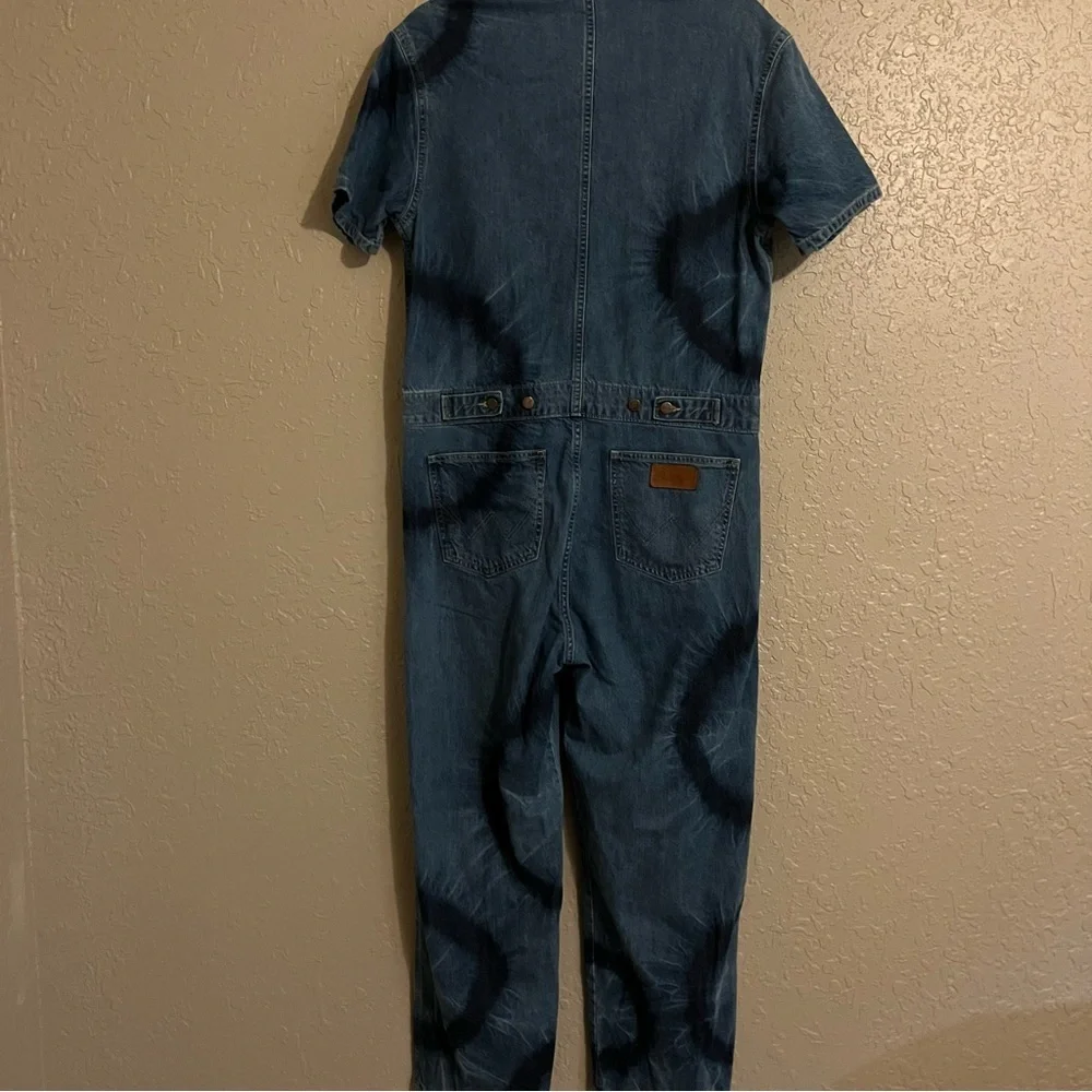 Wrangler Tie Dye Denim Coveralls Size Medium - Picture 6 of 8